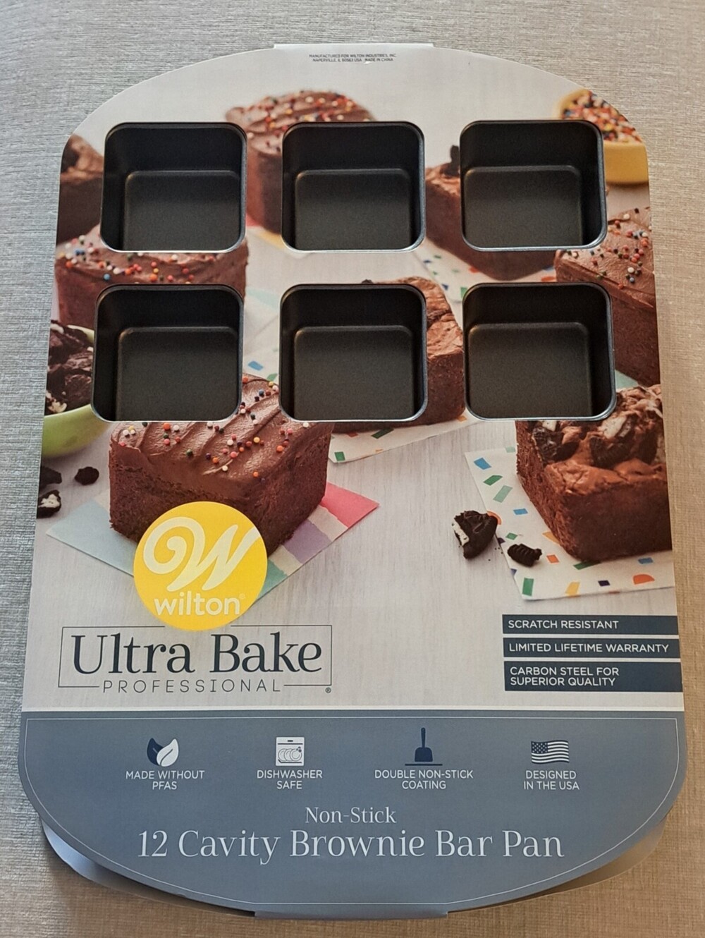 NWT Wilton Ultra Bake Pro 2 Cavity Brownie Bar Pan